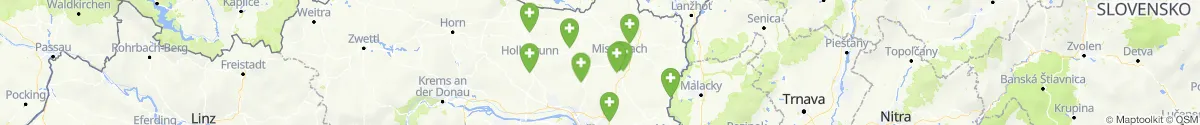 Kartenansicht für Apotheken-Notdienste in der Nähe von Falkenstein (Mistelbach, Niederösterreich)